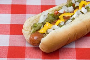 Hot Dogs at Cricket's Pub in San Diego, CA